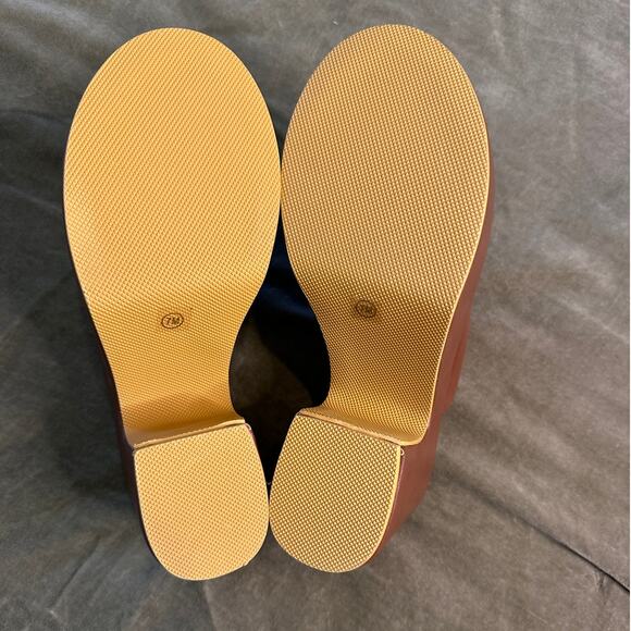 NEW Altar'd State Matisse Jayde Brown Faux Leather Platform Mules 6 - Picture 7 of 8